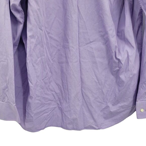 Mens Calvin Klein Dress Shirt 17 36/37 Lilac Purple Regular Fit Button Up Cotton - Picture 8 of 12